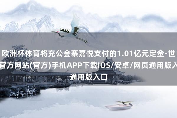 欧洲杯体育将充公金寨嘉悦支付的1.01亿元定金-世博官方网站(官方)手机APP下载IOS/安卓/网页通用版入口